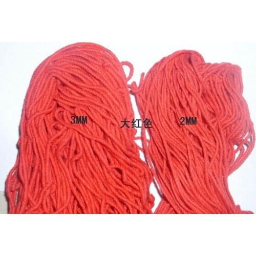 RED 2mmx 100m colored hemp rope twisted DIY accessory photo decor hang tag zakka bracelet necklace free shipping