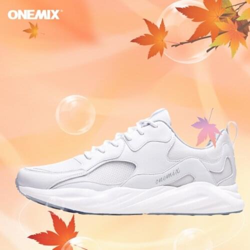 ONEMIX Men Sneakers Light Weight Breathable Casual Lace Up Sport Shoes Training Jogging Adult Male Outdoor Athletic Footware