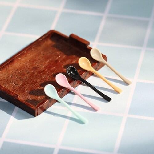 Dollhouse Miniature 1:12 Mini Spoon Tray Dish for Blyth BJD Doll House Kitchenware Accessories