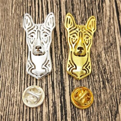 LPHZQH Fashion Cute Pet Basenji Dog Broches And Pins Collar Pin Jewelery Clothing Accessories Mens Gift