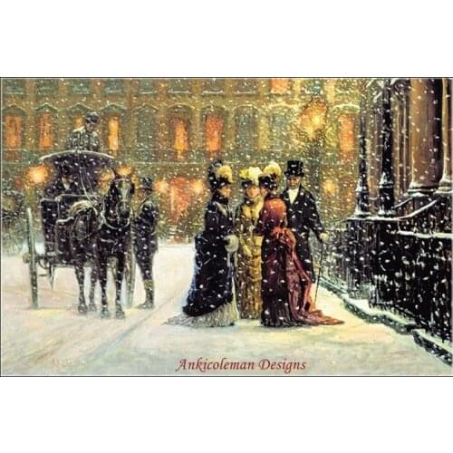 Needlework for embroidery DIY Craft DMC High Quality - Counted Cross Stitch Kits 14 ct Oil Painting - Between Friends
