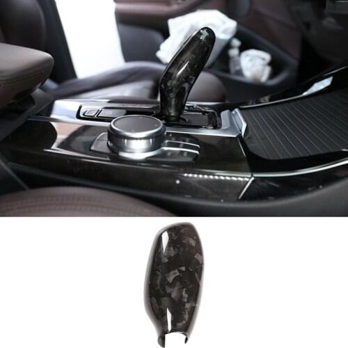 Speed Gear Shift Head Cover Trim Carbon Fiber for-BMW 5 6 7 Series GT G32 G30 G11 G12 X3 X4 G01 G02 2016-2019