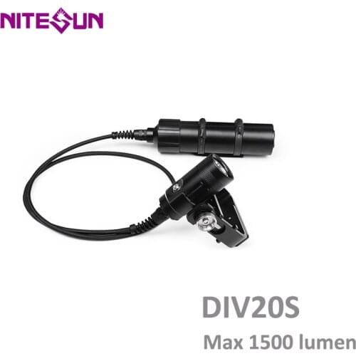 NITESUN DIV20S Diving Spotlight CREE XHP35 max 1500 lumen underwater 150 meter waterproof Diving light Kit with battery charger