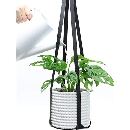 Newest Leather Plant Hanger Hanging Planter Flower Pot Holder Home Decor For Indoor Plants Cactus Succulent Garden Decoration