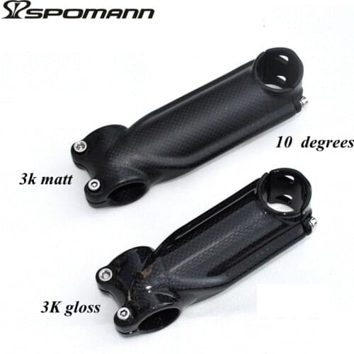 Newest Mtb Bicycle Carbon Stem 10 Degrees Mountain Road Cycling Bike Handlebar Stem Bicicleta Parts Accessories Free Ship