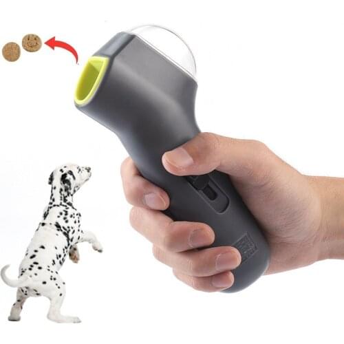 Dog Food Training Equipment Portable Interactive Treat Dispenser Launcher Gun Pet Snack Feeder Accessories Tool Supplies Product