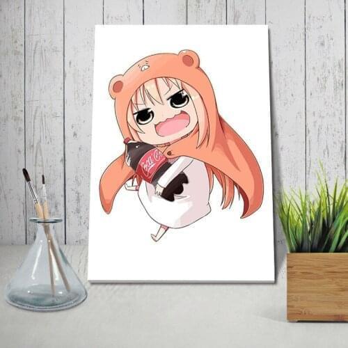 Coloring by numbers Himouto! Umaru-chan digital paint by numbers modular painting Japan Style cartoon poster