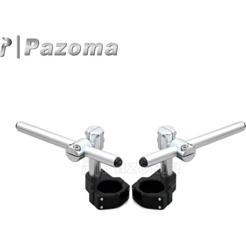 Aluminum 22mm Adjustable Clip On Handlebar Universal Handle Bars for 50mm Fork Motorcycle