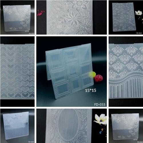 Embossed board Scrapbooking Circular Design DIY Paper Cutting Dies Scrapbooking Plastic Embossing Folder