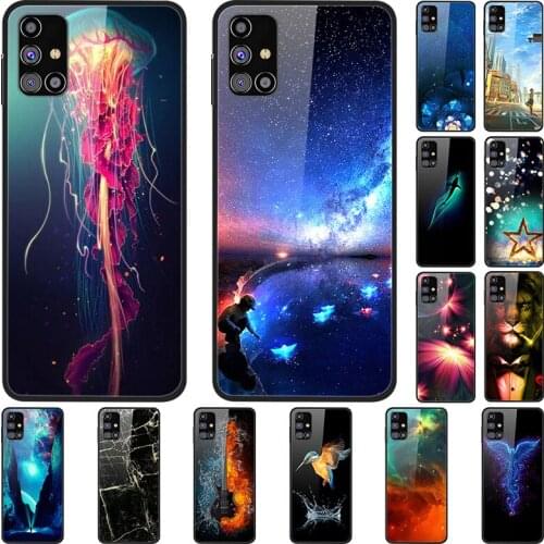 Glass Case For Samsung Galaxy M31s Tempered Glass Phone Case Phone Cover Phone Shell Series 1