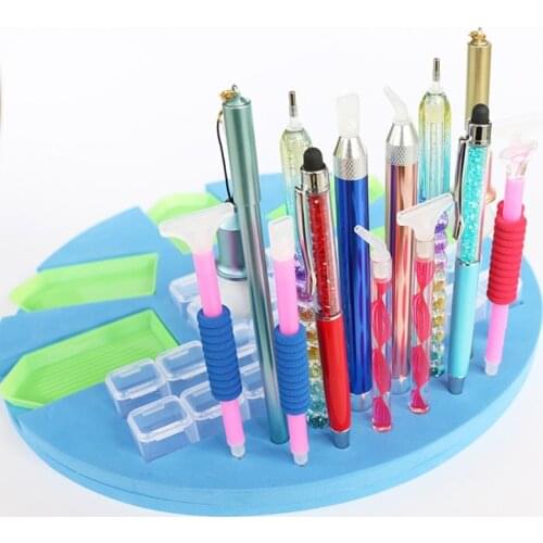 Handmade Diamond Painting Plate Storage Rack Manual DIY Point Tool Accessories Diamond Embroidery Box Cross Stitch Art Craft