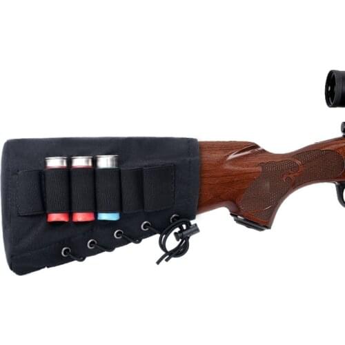 Airsoft Rifle Hunting Tactical 6 Shots Gun Bandolier Pouch Shell Molle Holder Military Carrier Hunting Cartridge Airsoft Nylon