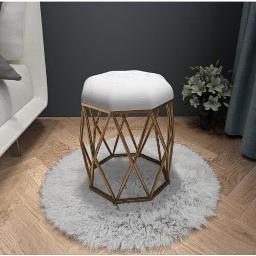 Modern minimalist bowknot net red makeup dressing stool backrest manicure chair bedroom ins Nordic girl backrest