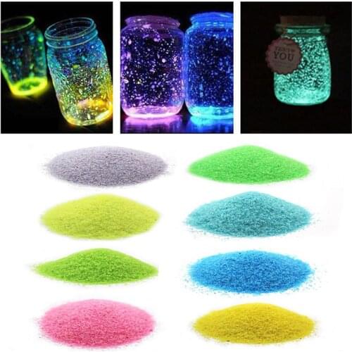 50g Luminous Sand Glow in The Dark Party DIY Bright Paint Star Wishing Bottle Fluorescent Particles Toy