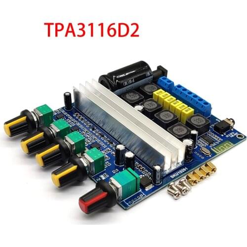TPA3116D2 TPA3116 Bluetooth 5.0 Digital Power Amplifier Board Module 2.1 Subwoofer High Power 50W*2+100W