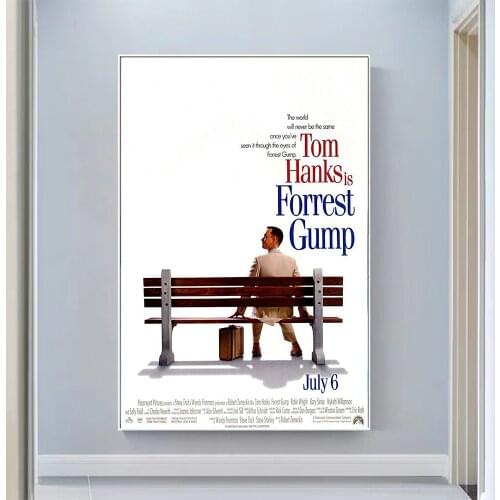 V0877 Forrest Gump Vintage Classic Movie Wall Silk Cloth HD Poster Art Home Decoration Gift