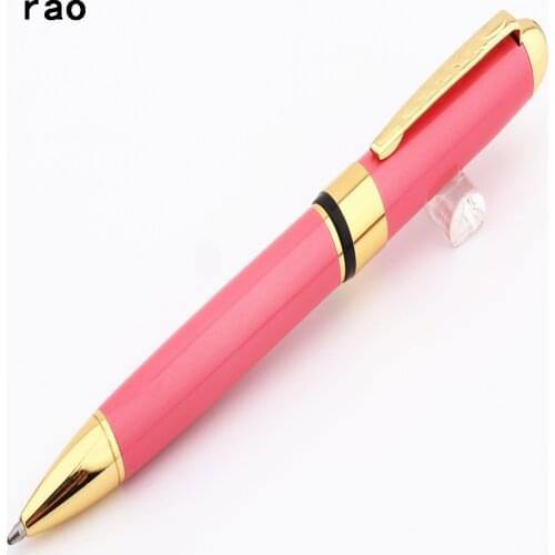 High quality 250 Pink colour Business office Medium nib Ballpoint Pen New Student Stationery school supplies
