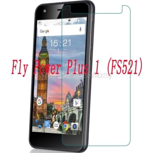 Smartphone 9H Tempered Glass for Fly Power Plus 1 FS521 Explosion-proof Protective Film Screen Protector cover phone