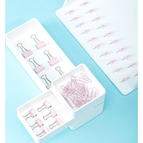 Binder Clip Set Light Pink Photo Craft DIY Decoration Prop Notes Letter Paper Clip 12 pack/set Office School Student Supplies