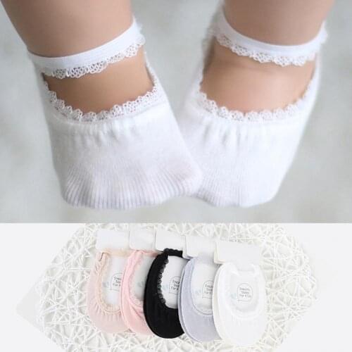 1Pair Summer Kawaii Lace Baby Socks Cotton Soft Comfortable Newborn Socks Princess Style Girl Socks Infant Accessories