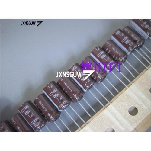20PCS NIPPON KMQ 400V1UF 6.3X11MM NCC long life electrolytic capacitor 1UF/400V CHEMI-CON 105 degrees 1uF 400V