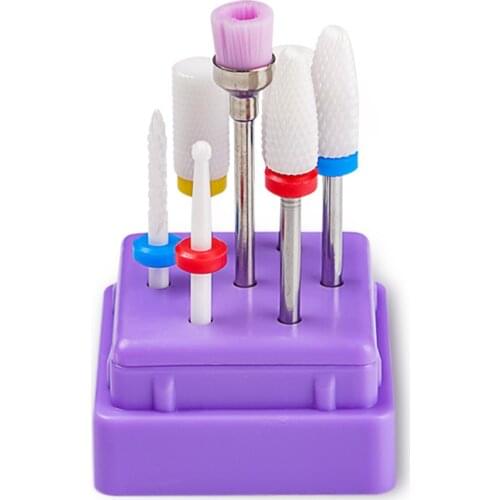 22 choices Nail Cone Tip Ceramic Drill Bits Electric Cuticle Clean Rotary For Manicure Pedicure Grinding Head Sander Nail Drill