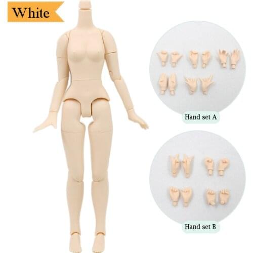 White skin body 8.5 inch For 12 inch ICY DBS Blyth doll with Big Breast suitable for diy toy