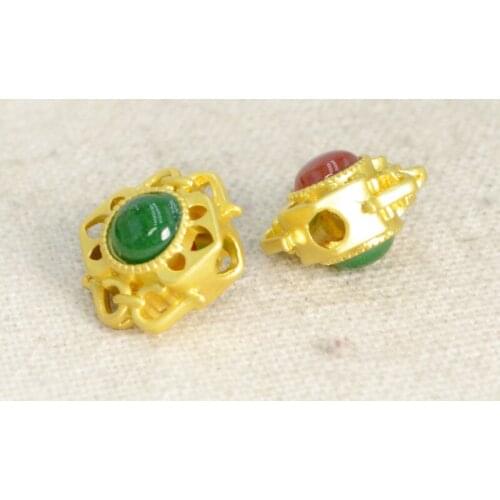 10 PCS Metal Alloy Gold Hollow Buddha Beads Cloud Dragonfly Spacer Bead DIY Handmade Accessories For Jewelry Making