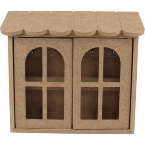 HLO 2021 Wooden Key Holder with Cover Decorative Ornaments Home Decoration Art Quality Material Can be Colored Entrance Hall