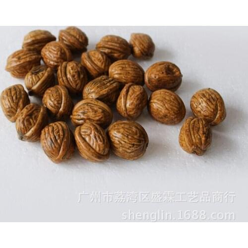 Artificial Nuts Food Mold for Home Kitchen Christmas Harvest Decoration Fake Plastic 100pcs Walnut for Photo Movie Props