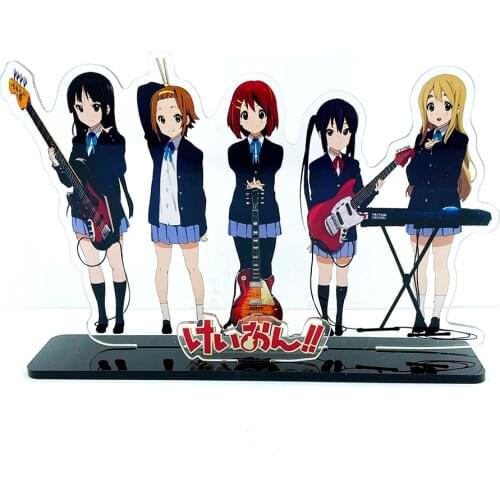 K-ON KON group Hirasawa Yui Akiyama Mio Tainaka Ritsu Kotobuki Tsumugi HM acrylic stand figure model plate holder topper anime