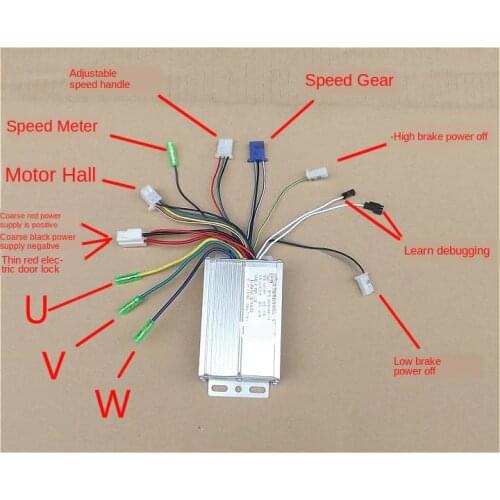 DC24-36V E-Bike Controller Brushless Motor Driver Electric Bicycle Bicycle Scooter Controller