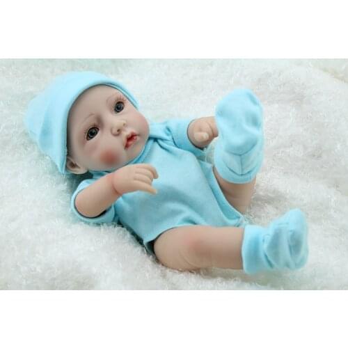 28cm Reborn Baby Doll Soft Shower Dolls Toys Boy Newborn Brinquedos Photography Props Lovely Birthday Christmas Boy Baby Gift