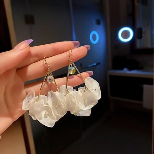 Summer new personality creative flower pendant earrings luxury fashion casual banquet party earrings for women