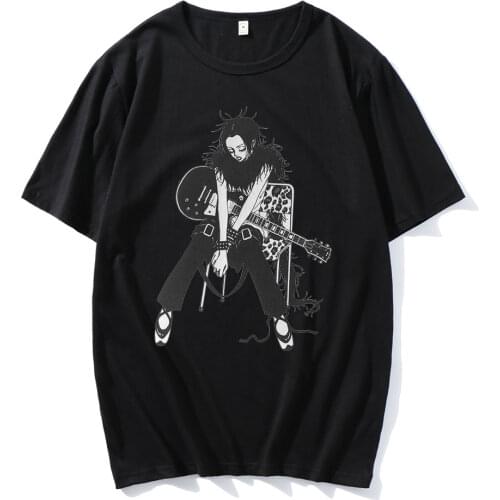 2021 Hot Sale Couple Tee NANA Osaki Manga Printed Oversize Cotton T-shirt Comfortable Popular Style Summer Daily New Streetwears
