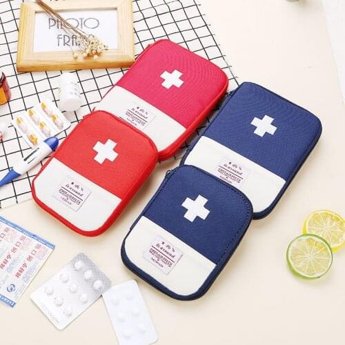 Mini First Aid Kit Empty Bag Home Emergency Survival Pouch Portable Drugs Safety Bag Small Medicine Divider Storage Organizer