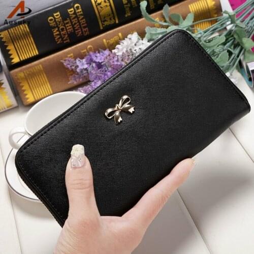 Multicolor Capacity photo Women Wallets Long PU Leather plush Wallet Female Double Zipper Clutch Coin Purse Ladies Wristlet 40