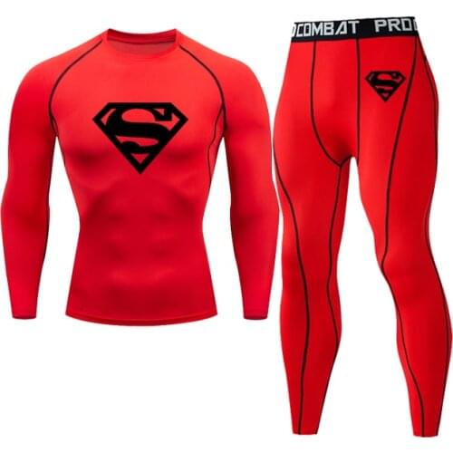 Mens Running Sets Gym Tight Sport Clothing Basketball Training Tracksuit Fitness Jogging Clothes Compression Sports Jersey Men