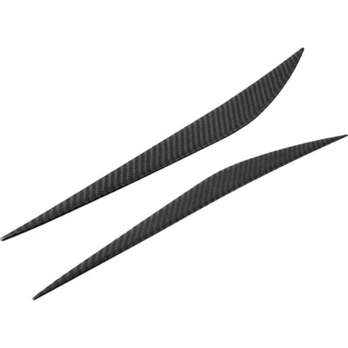 Carbon Fiber Headlight Eyebrows Eyelid Sticker Cover Trim, for BMW 3 Series F30 2013 2014 2015 2016 2017 Accessory