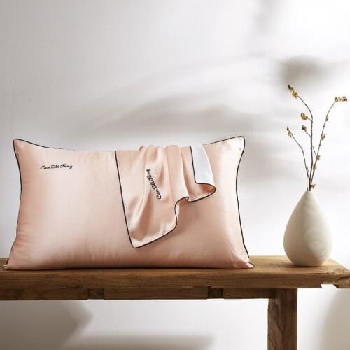 2pcs 16 Momme 100% Pure Natural Mulberry Silk Pillow Case Without Zipper 48x74cm Pillowcases Pillow Covers Hair Skin