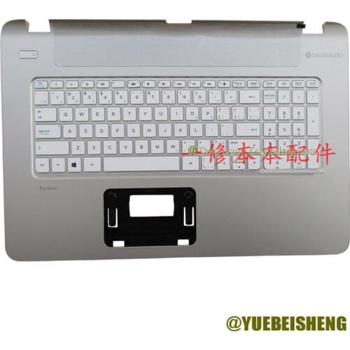 YUEBEISHENG New/org for HP Pavilion 17-F 17-f113dx 17T-F 17Z-F palmrest US keyboard upper cover TPN-Q144 TPN-Q141