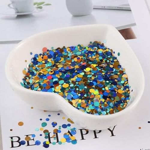 New Ultrathin 10g/Pack Mixed Colors 1mm 2mm 3mm Dot Shape loose Sequins PET Paillettes for Nails Art manicure/wedding confetti
