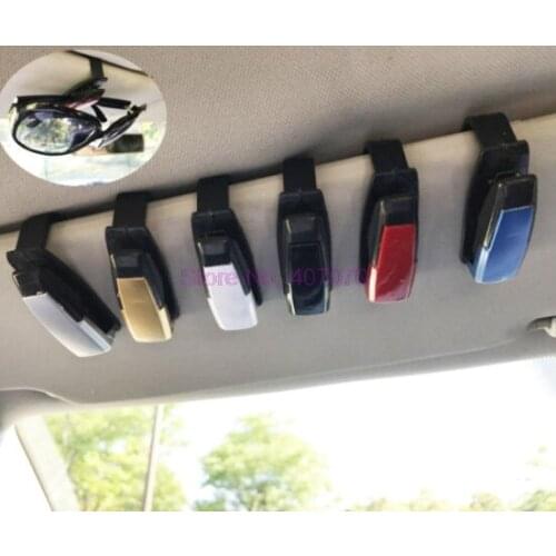 By DHL or Fedex 200pcs Automobile Accessories Car Sun Visor Glasses Sunglasses Ticket Receipt Card Clip Storage Holder Hot