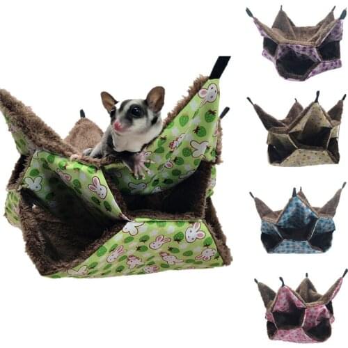 5 Colors Small Animal Cage Hamster Pad Mini Pet Bed Hanging Hammock Warm Winter Swing New Born Cat Dog House Rodent/Hedgehog/Rat