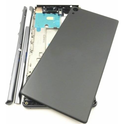 Full Housing Middle Front Frame Bezel Housing For Sony Xperia XA Ultra C6 F3215 F3216 F3212+ Side Rail Stripe With Side Button