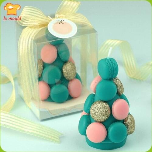 Macaron candle cake silicone mold cake decoration baking tool chocolate soap aromatherapy mold