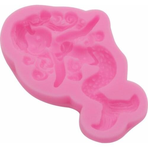 Silicone Mold New Cartoon Mermaid Fondant Mold 17-146