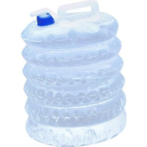 15L Outdoor Collapsible Foldable Water Bags Container Camping Hiking Portable Survival Water Storage Carrier Bag