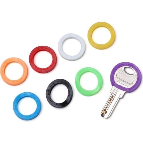 Random Color Hollow Silicone Key Cap Covers Topper Key Holder Elastic Keyring Rings Key Case Bag Organizer Wallets 2021 Hot