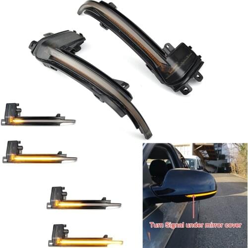 LED Dynamic Blinker Side Mirror Light Turn Signal Side Indicator Lamp For Audi A3 8P A4 A5 B8 B8.5 Q3 A6 C6 4F S5 S6 Car Styling